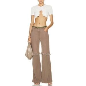 Christopher Esber Deconstructed Splice Pants Walnut Brown 6 Women’s